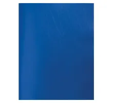 Тетрадь бумвинил, синий, А4 (большой формат), 80 л., скоба, офсет №2, ЭКОНОМ, клетка, STAFF, 402649