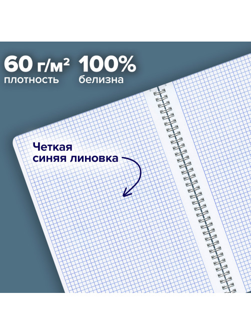 Тетради ДЭК А4 96 л. КОМПЛЕКТ 2 шт. BRAUBERG гребень, клетка, глянцевый лак, ЦВЕТЫ, 404881