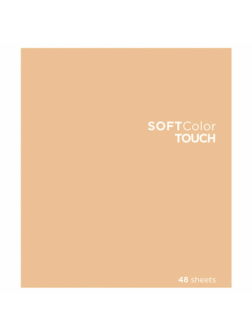 Тетрадь А5 48 л., ПЗБМ, скоба, клетка, Soft Touch, брайль 3D, 