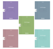 Тетрадь обложка пластик, 18 л., линия, HATBER, Color Set (микс в спайке), 092029, 18Т5В2пл