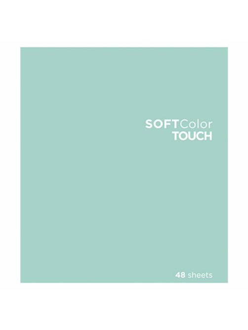 Тетрадь А5 48 л., ПЗБМ, скоба, клетка, Soft Touch, брайль 3D, 