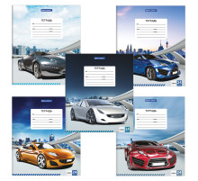 Тетрадь 24 л. BRAUBERG, клетка, обложка картон, DRIVE CAR, 403005