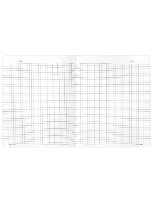 Тетрадь А5 96 л. BRAUBERG, на сшивке с корешком, клетка, обложка картон, 