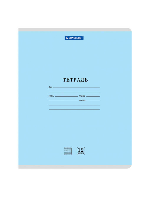Тетради ДЭК 12 л. КОМПЛЕКТ 10 шт. BRAUBERG КЛАССИКА NEW, частая косая линия, обложка картон, АССОРТИ, 107056