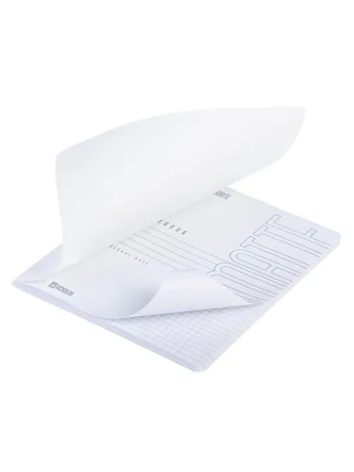 Тетрадь А5 96 л., HATBER, скоба, клетка, Soft-touch ламинация, SoloMatte 