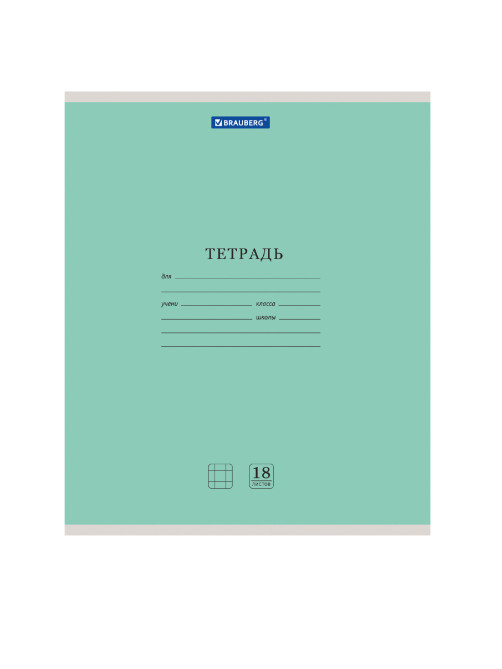 Тетради ДЭК 18 л. КОМПЛЕКТ 20 шт. BRAUBERG 