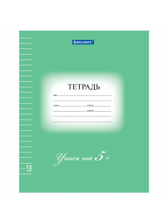 Тетрадь 12 л. BRAUBERG ЭКО 