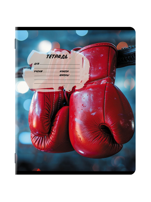 Тетрадь 12 л. ЮНЛАНДИЯ, линия, обложка картон, SPORT, 107286