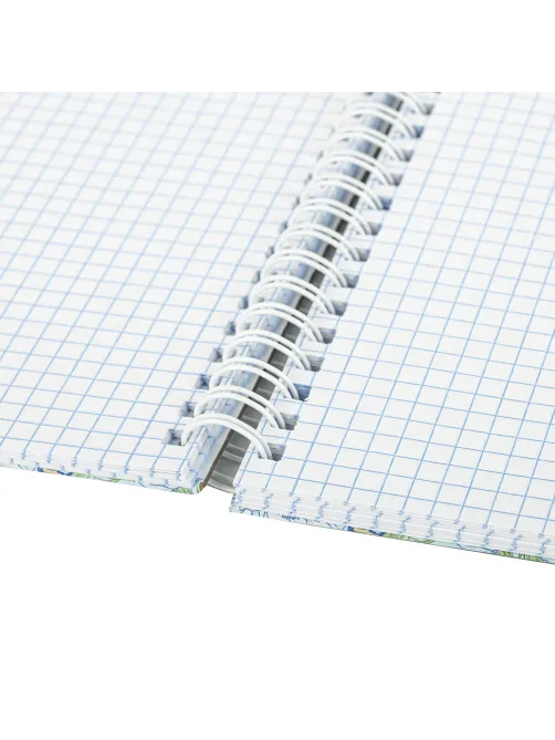 Тетрадь А5, 96 л., HATBER, гребень, клетка, обложка твердая, 