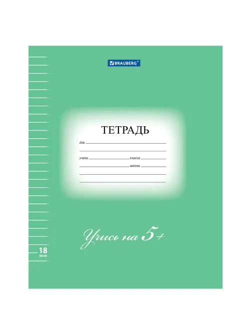 Тетрадь 18 л. BRAUBERG ЭКО 
