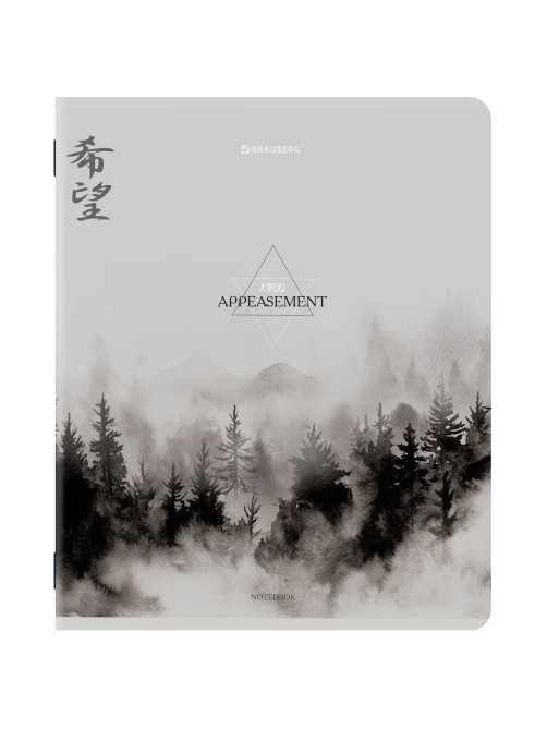 Тетради ДЭК А5 48 л. КОМПЛЕКТ 5 шт. BRAUBERG скоба, клетка, матовая ламинация, CALM NATURE, 404951
