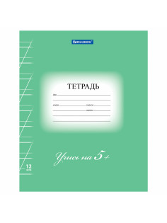 Тетрадь 12 л. BRAUBERG ЭКО 