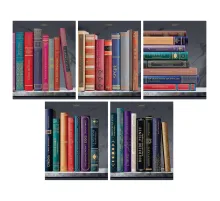Тетрадь А5, 96 л., HATBER, скоба, клетка, Soft-touch ламинация, 3D-фольга, 