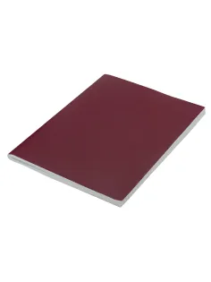 Тетрадь бумвинил, бордовый, А4 (большой формат), 96 л., скоба, офсет №2, ЭКОНОМ, клетка, STAFF, 403419