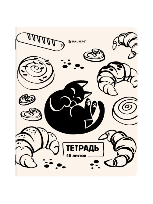 Тетради ДЭК А5 48 л. КОМПЛЕКТ 5 шт. BRAUBERG, скоба, клетка, TWIN-лак, 