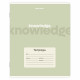 Тетрадь 24 л. BRAUBERG, линия, обложка картон, KNOWLEDGE, 107309