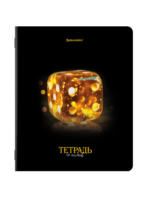 Тетради ДЭК А5 48 л. КОМПЛЕКТ 5 шт. BRAUBERG, скоба, клетка, глянцевый лак, 