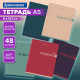 Тетрадь А5, 48 л., BRAUBERG, скоба, клетка, SoftTouch, 