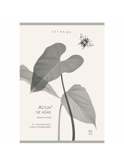 Тетрадь А4 80 л. ПЗБМ, скоба, клетка, Soft Touch, брайль, 