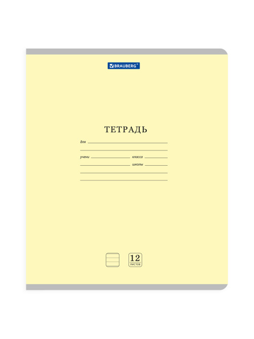 Тетради ДЭК 12 л. КОМПЛЕКТ 10 шт. BRAUBERG КЛАССИКА NEW, линия, обложка картон, АССОРТИ, 107051