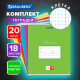 Тетради ДЭК 18 л. КОМПЛЕКТ 20 шт. BRAUBERG КЛАССИКА, клетка, обложка картон, АССОРТИ (5 видов), 106728
