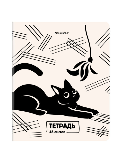 Тетради ДЭК А5 48 л. КОМПЛЕКТ 5 шт. BRAUBERG, скоба, клетка, TWIN-лак, 