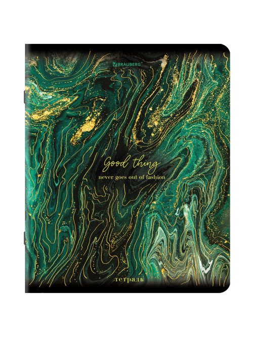 Тетради ДЭК А5 48 л. КОМПЛЕКТ 5 шт. BRAUBERG, скоба, клетка, SoftTouch, фольга, 