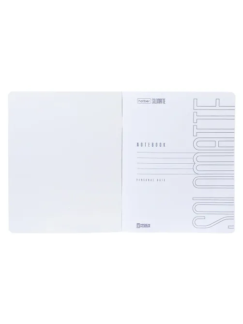Тетрадь А5 96 л., HATBER, скоба, клетка, Soft-touch ламинация, SoloMatte 