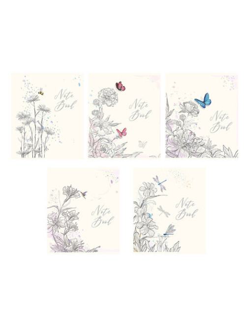 Тетрадь А5 48 л. ПЗБМ скоба, клетка, Soft-Touch, фольга, 