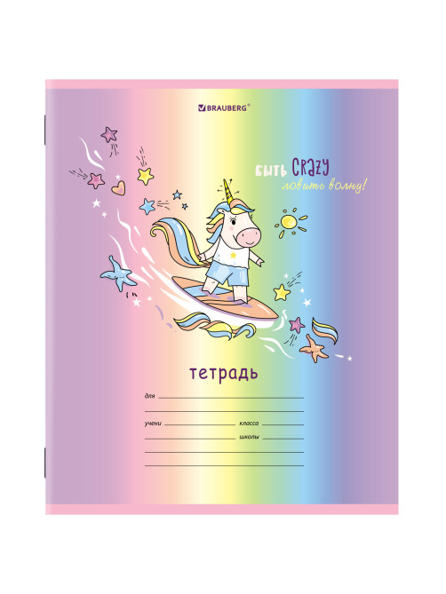 Тетрадь 12 л. BRAUBERG, клетка, обложка картон, 