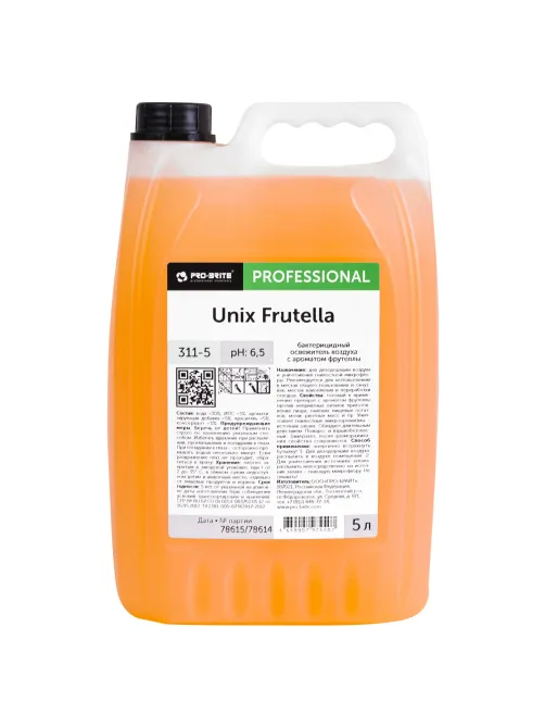 Ароматизатор освежитель воздуха, 5 л, PRO-BRITE UNIX Frutella, бактерицидный, жидкость, 311-5