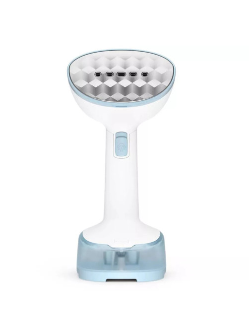 Отпариватель ручной TEFAL DT3041E1, 1300 Вт, пар 20 г/мин, резервуар 0.12 л, 1 режим, белый/голубой, 1830008776