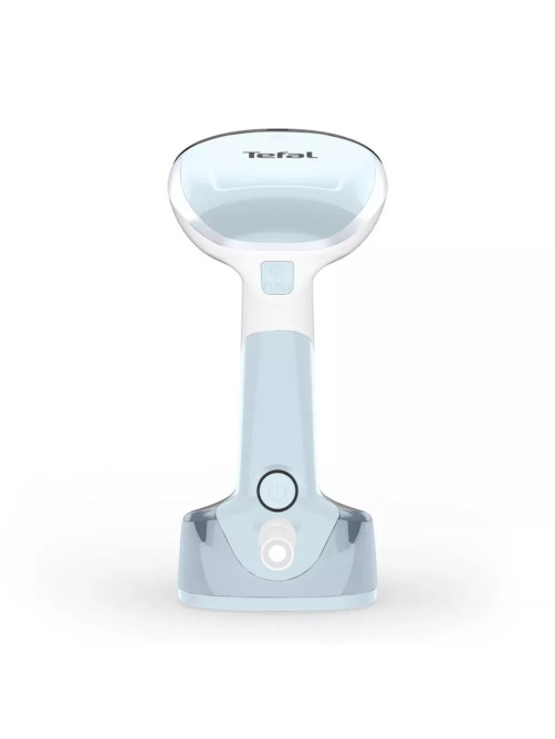 Отпариватель ручной TEFAL DT3041E1, 1300 Вт, пар 20 г/мин, резервуар 0.12 л, 1 режим, белый/голубой, 1830008776