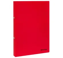 Папка на 2 кольцах А4 BRAUBERG UNIVERSAL, 25 мм, красная, до 170 листов, 0,5 мм, 273032
