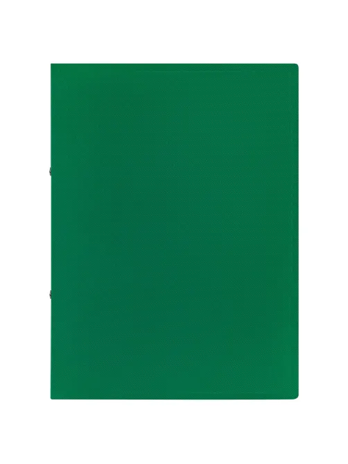 Папка на 2 кольцах А4 BRAUBERG PIXEL, 25 мм, темно-зеленая, до 170 листов, 0,5 мм, 273033
