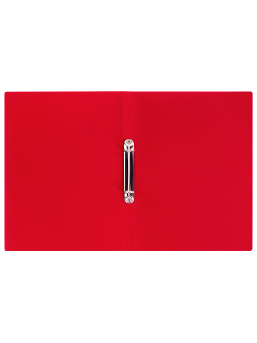 Папка на 2 кольцах А4 BRAUBERG UNIVERSAL, 25 мм, красная, до 170 листов, 0,5 мм, 273032