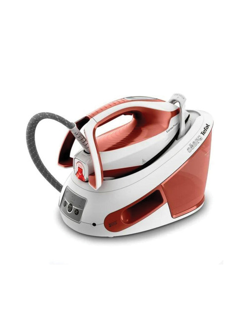 Парогенератор TEFAL SV8110E0, 2800 Вт, 6.3 Бар, постоянная подача пара 120 г/мин, паровой удар 420 г/мин, 1.8 л, белый/красный, 1830008618