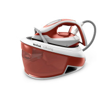 Парогенератор TEFAL SV8110E0, 2800 Вт, 6.3 Бар, постоянная подача пара 120 г/мин, паровой удар 420 г/мин, 1.8 л, белый/красный, 1830008618
