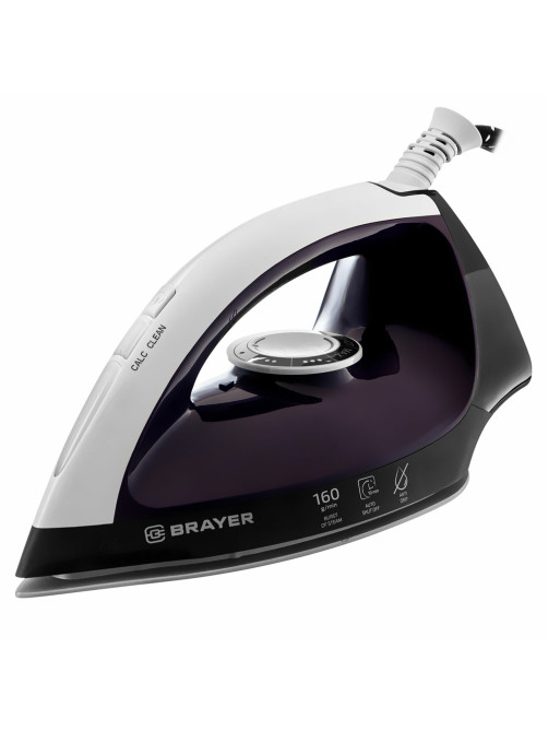 Парогенератор BRAYER BR4152, 2800 Вт, 6,5 Бар, пар 160 г/мин, паровой удар 480 г/мин, 1,8 л, фиолетовый
