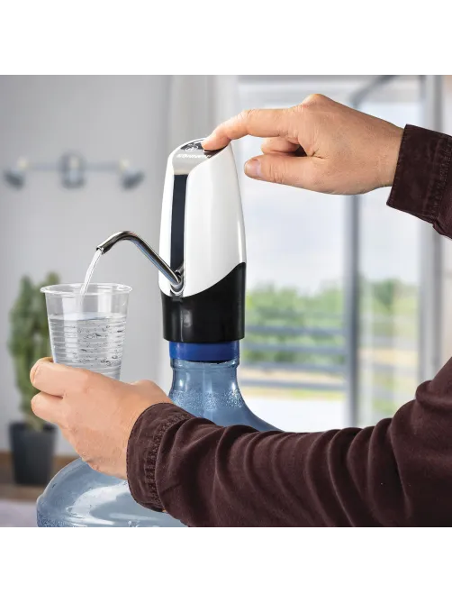 Помпа для воды электрическая SONNEN EWD152W, 1,5 л/мин, 2 РЕЖИМА, АККУМУЛЯТОР, АДАПТЕР, пластик, 455217