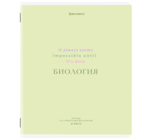 Тетрадь предметная CREATIVE 48 л., обложка картон, БИОЛОГИЯ, клетка, подсказ, BRAUBERG, 405112