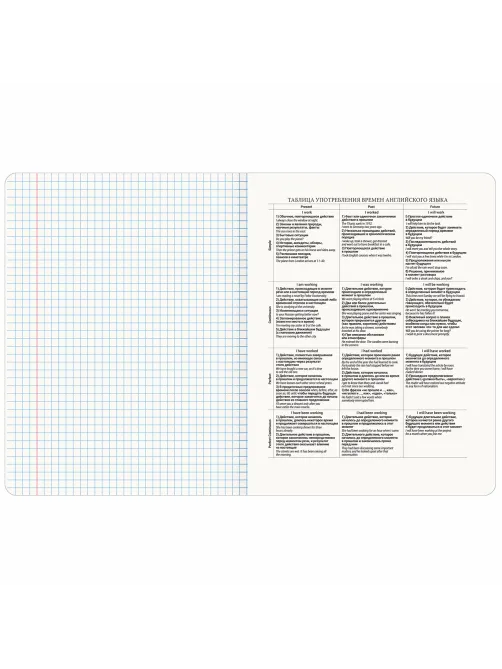 Тетрадь предметная VINTAGE 48 л., SoftTouch, АНГЛИЙСКИЙ ЯЗЫК, клетка, подсказ, BRAUBERG, 405150