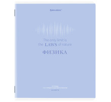 Тетрадь предметная CREATIVE 48 л., обложка картон, ФИЗИКА, клетка, подсказ, BRAUBERG, 405119