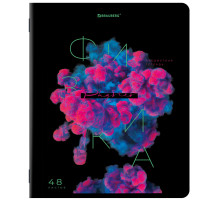 Тетрадь предметная PIGMENT 48 л., глянцевый УФ-лак, ФИЗИКА, клетка, подсказ, BRAUBERG, 404768