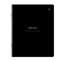 Тетрадь предметная BLACK MODE 48 л., пластиковая обложка, ОБЗР, клетка, подсказ, BRAUBERG, 405526