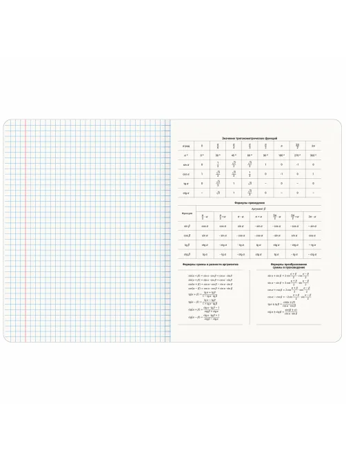 Тетрадь предметная VINTAGE 48 л., SoftTouch, АЛГЕБРА, клетка, подсказ, BRAUBERG, 405148