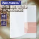 Тетрадь предметная MonoPastel 48 л., пластиковая обложка, ГЕОГРАФИЯ, клетка, подсказ, BRAUBERG, 405505