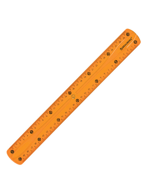 Линейка 30 см гибкая BRAUBERG 