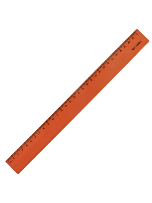 Линейка пластиковая 30 см BRAUBERG 