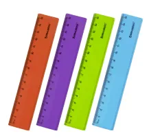Линейка пластиковая 15 см BRAUBERG 
